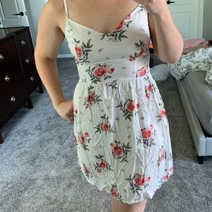 H&M White floral dress
